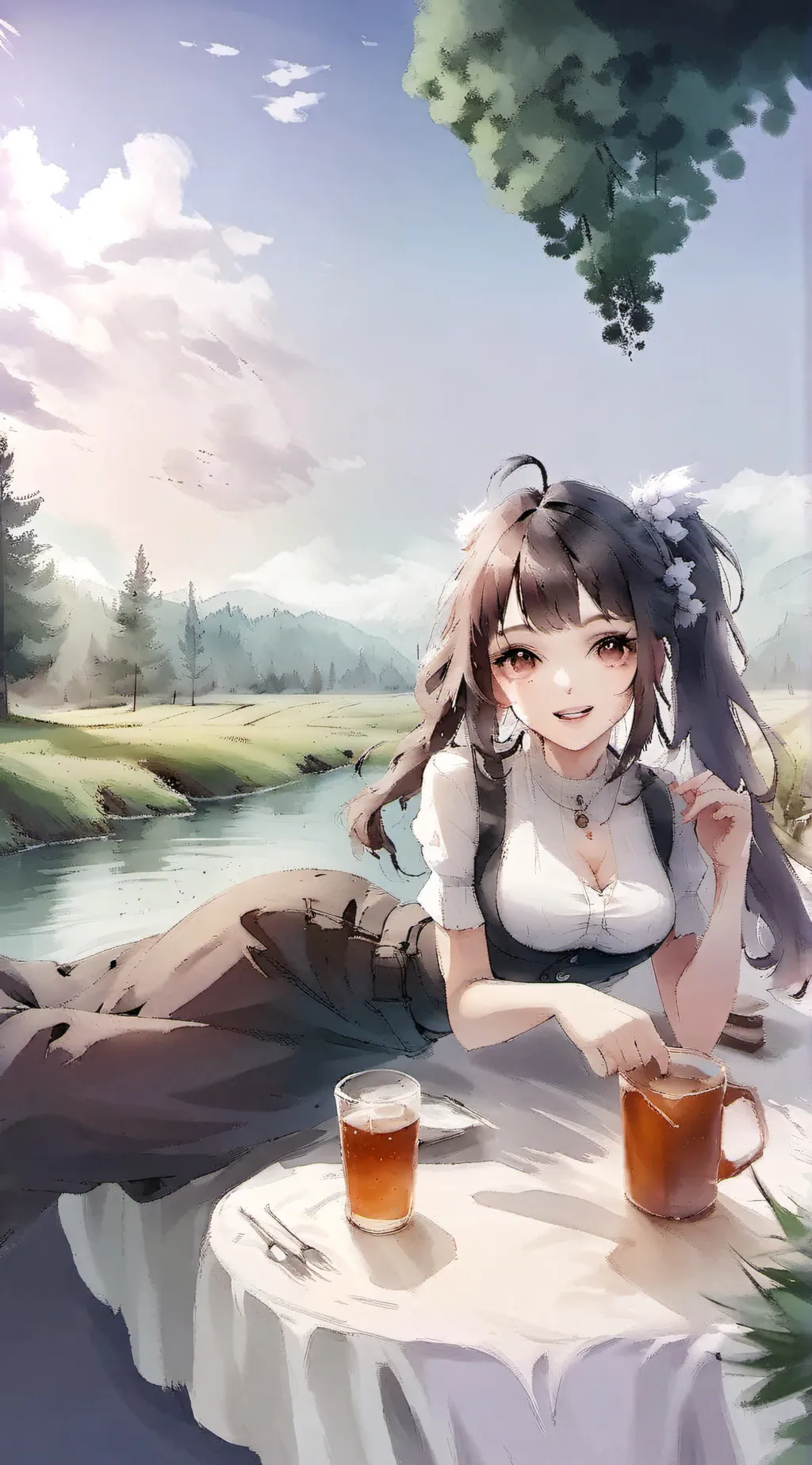 ai character: World of girls background