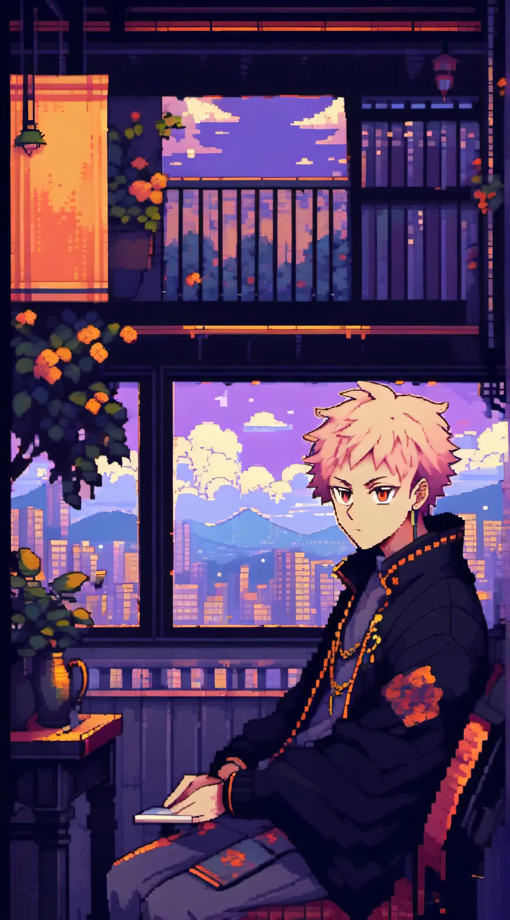 ai character: Yuji & Sukuna background