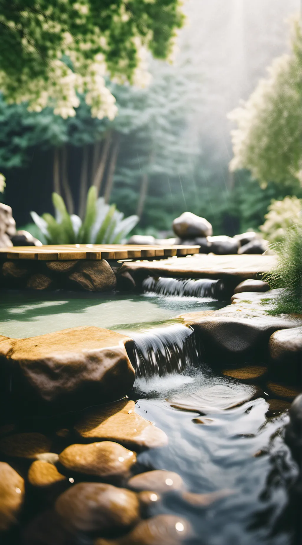 ai character: a random hotspring background