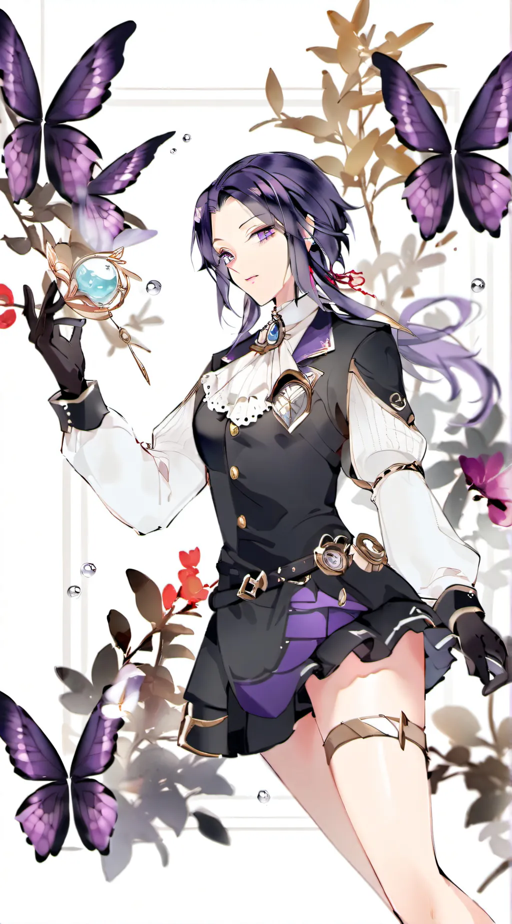 ai character: Giyushino🦋🌊 background