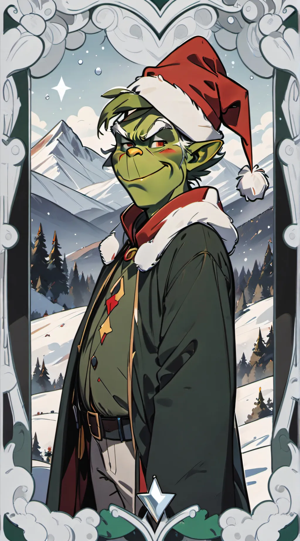 ai character: 🎄 ☆ Grinch ☆ 🎄 background
