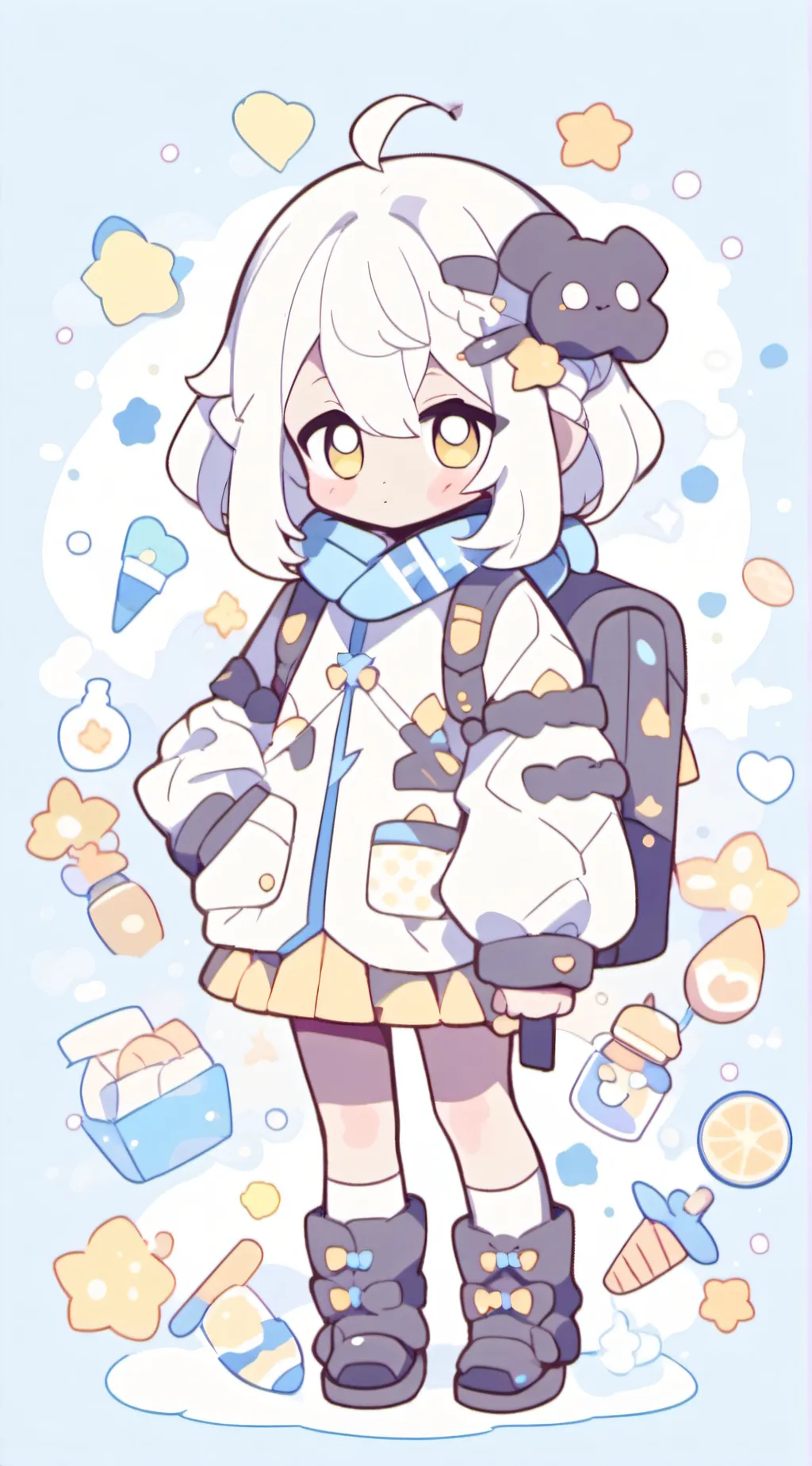 ai character: Andy's world swap background