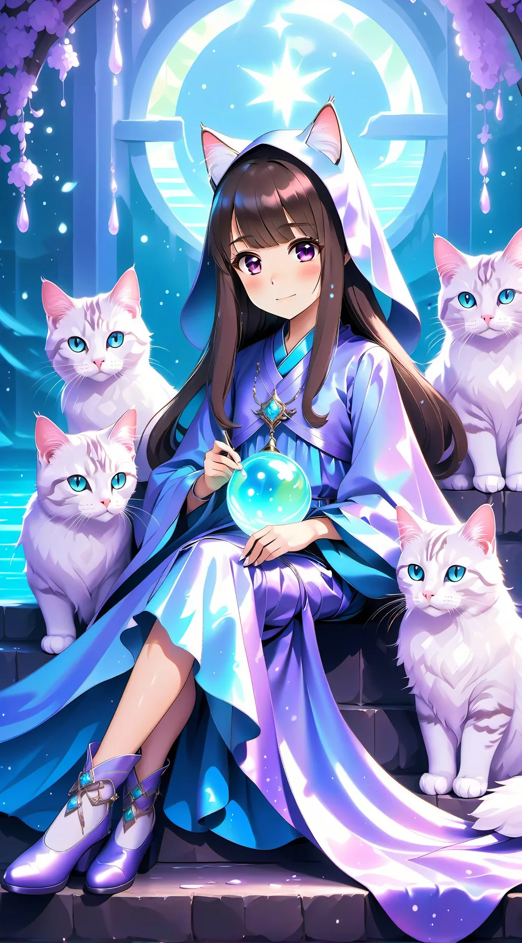 ai character: Sakura background