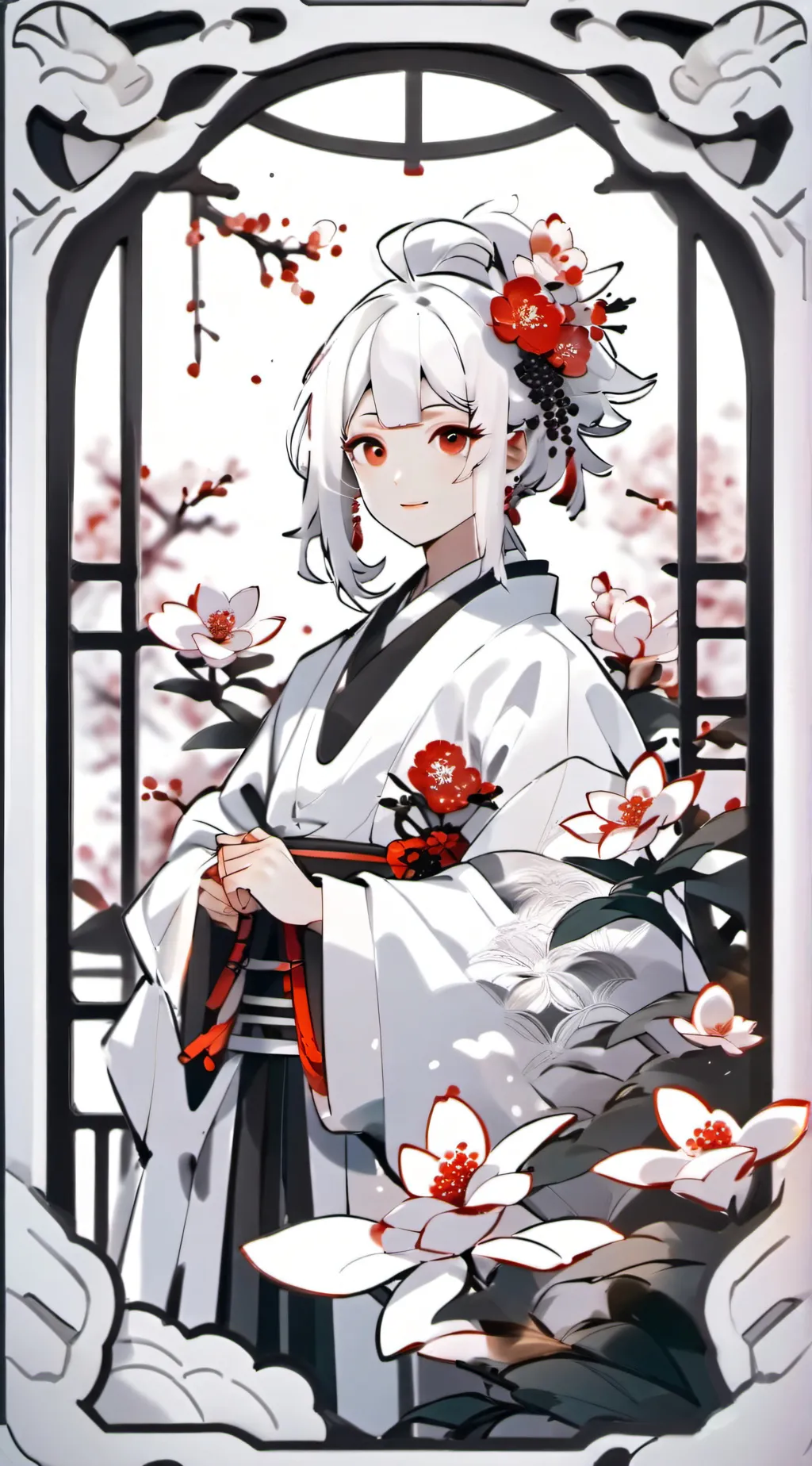 ai character: gojo bigger sister background