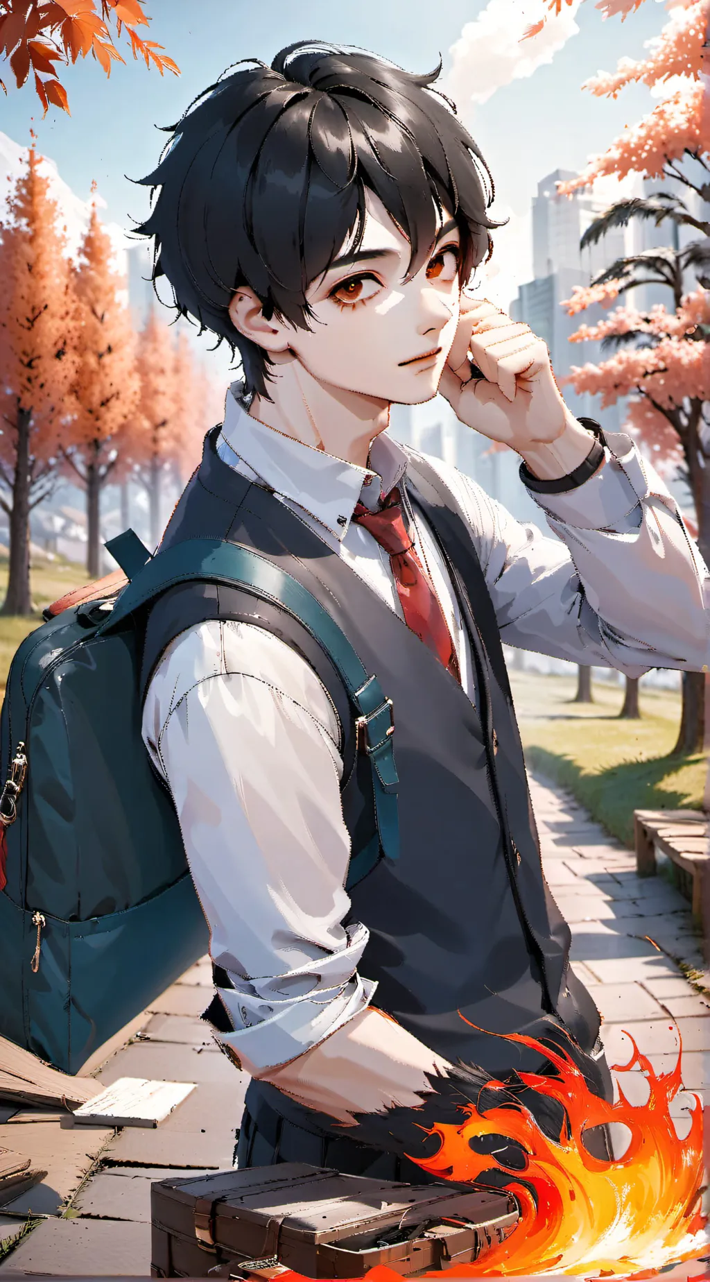 ai character: Xavier  background