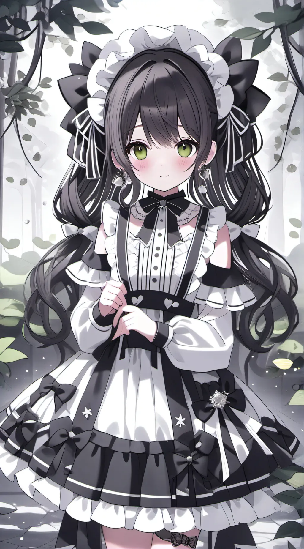 ai character: MAID GIRL background