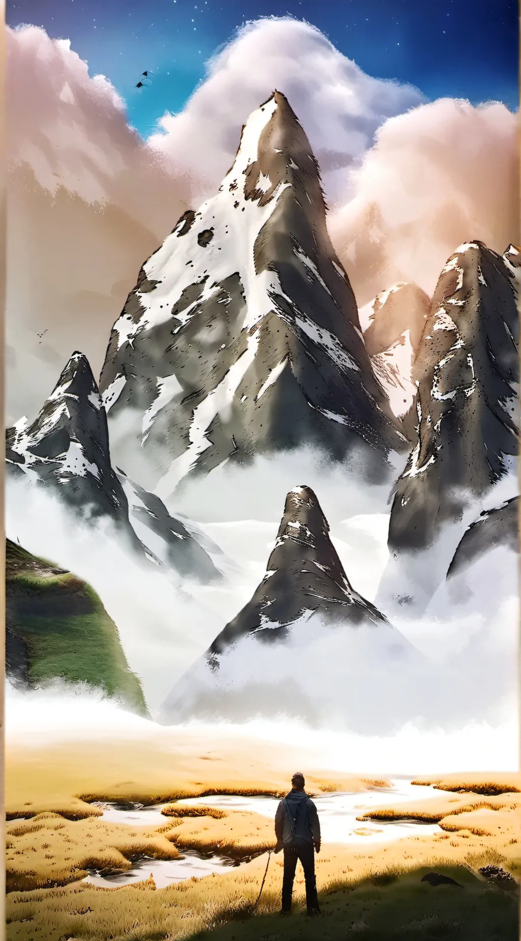 ai character: Open world rpg background