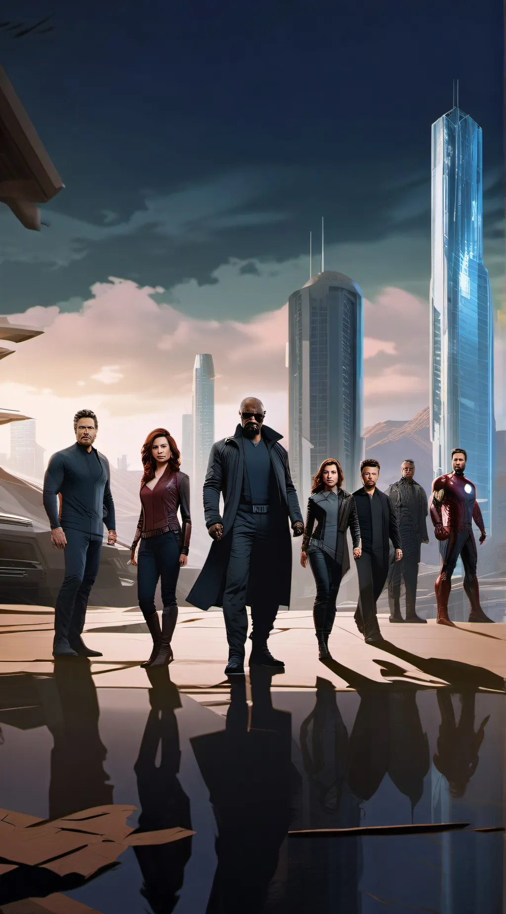 ai character: Avengers 9 background