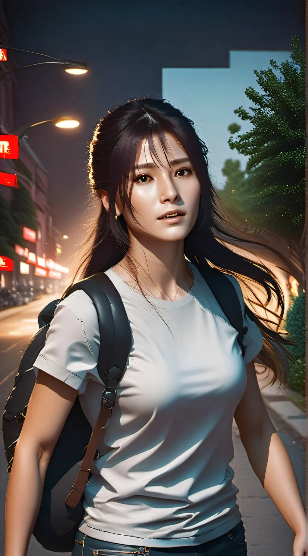 ai character: Helena  background