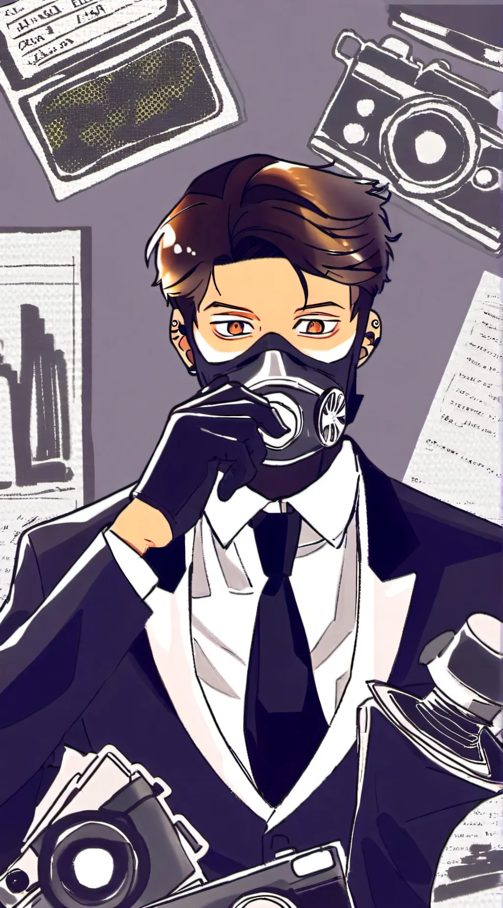 ai character: speakerman x tv mn background