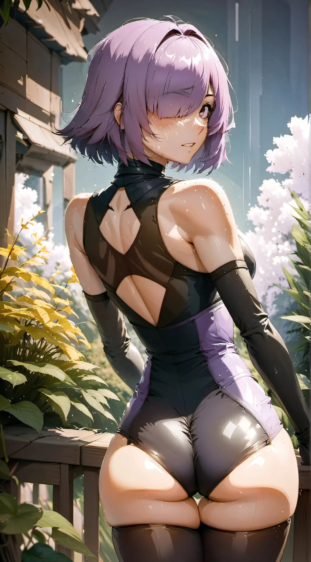 ai character: Mash kyrielight background