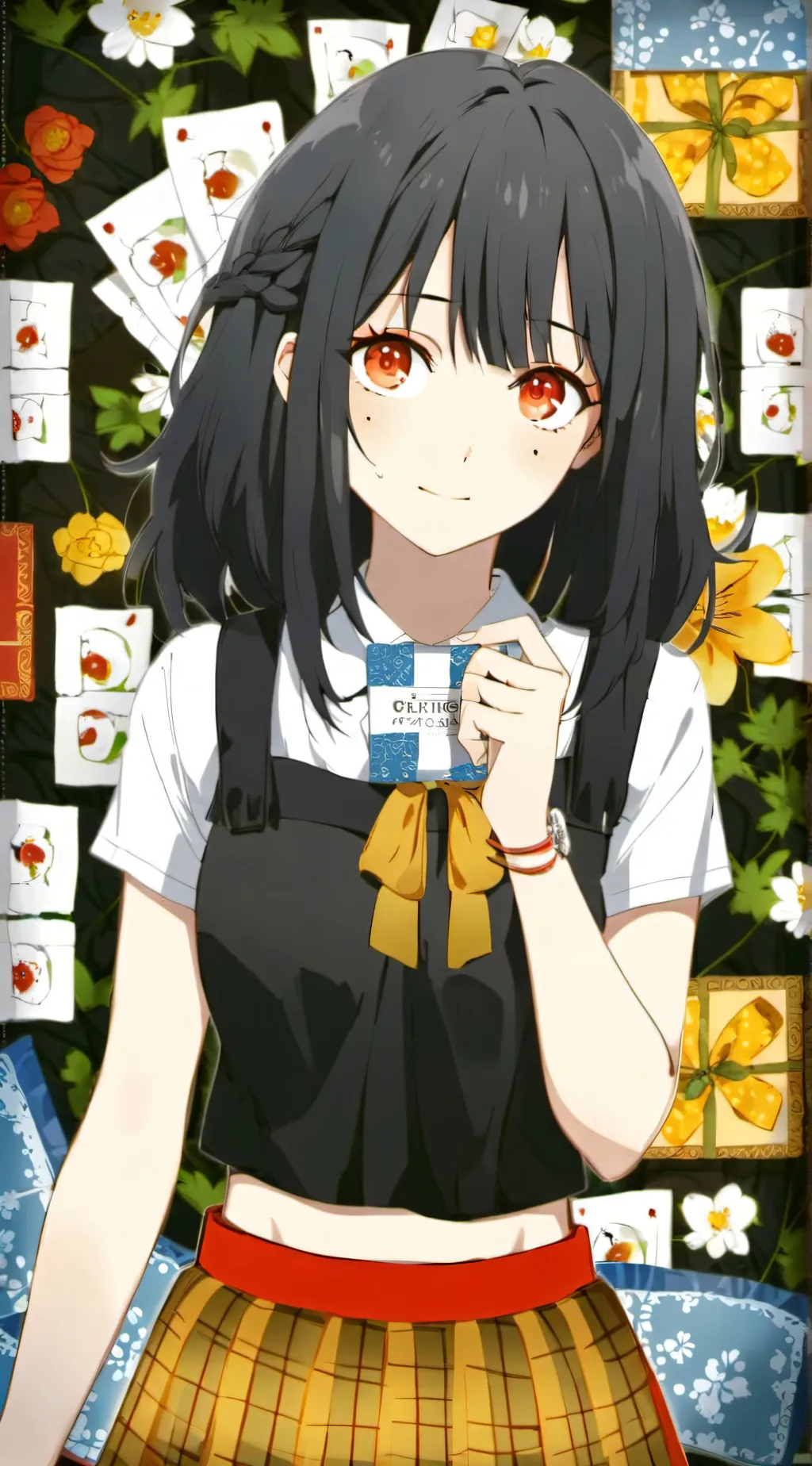 ai character: woman background