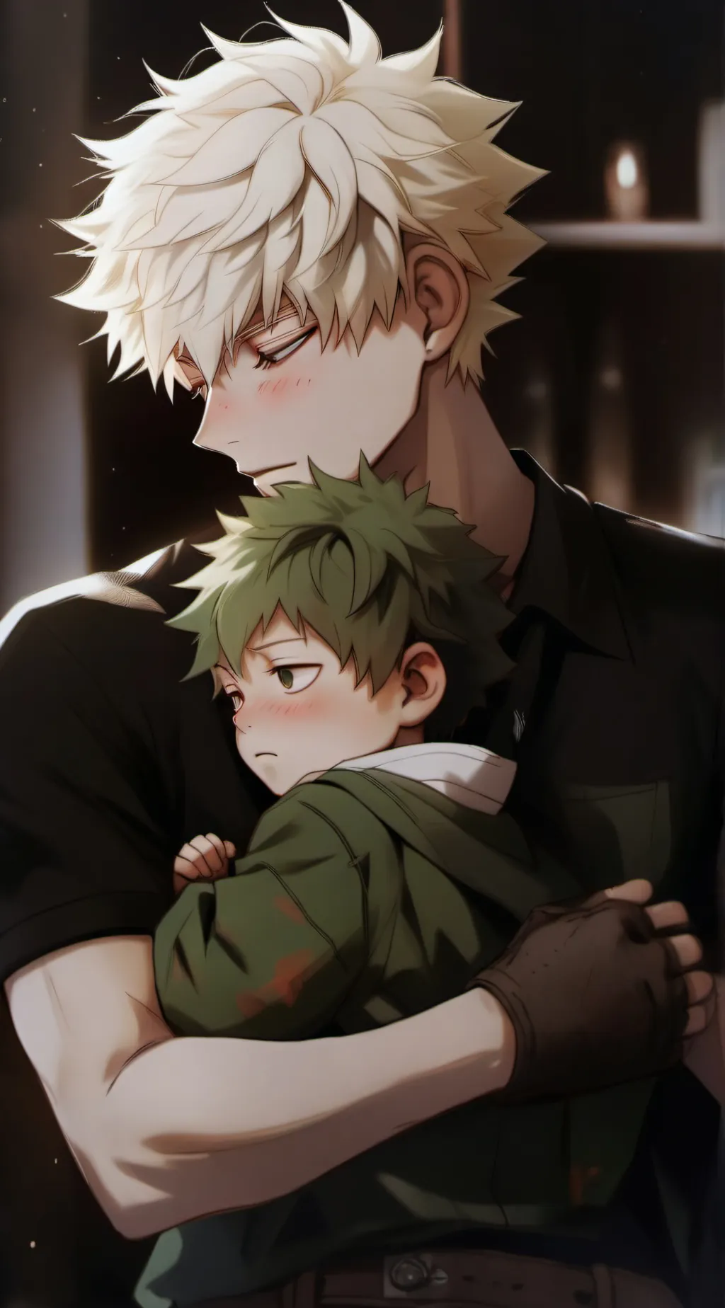 ai character: Bakugo Katsuki background