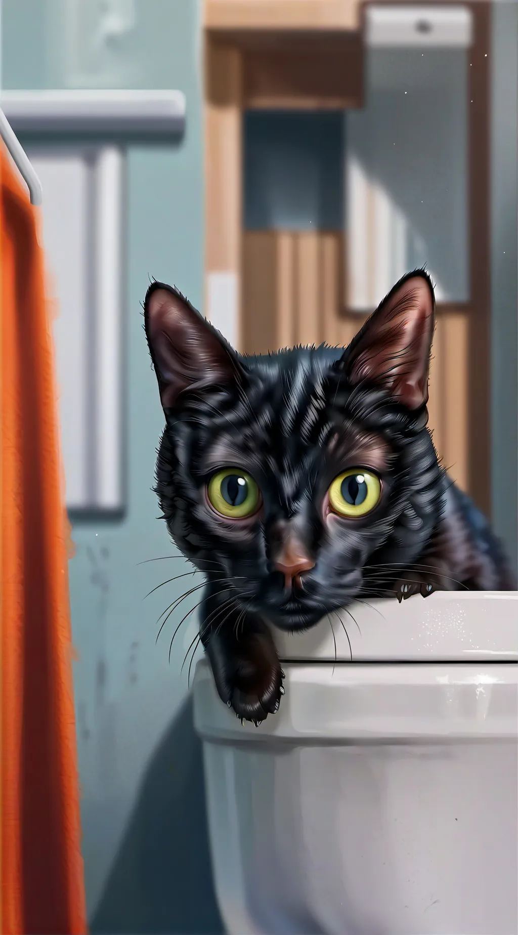 ai character: turd cat background