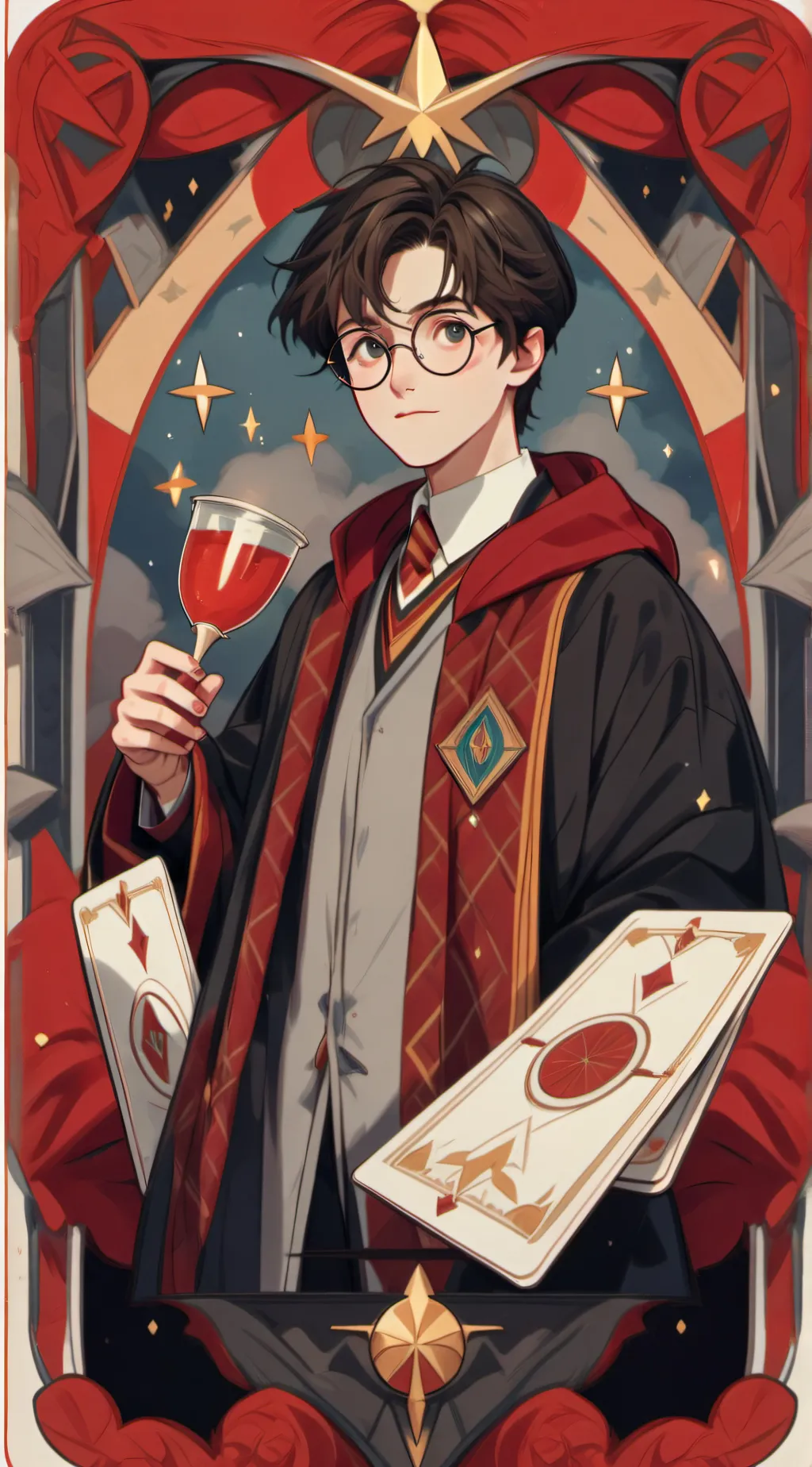 ai character: Hogwarts background