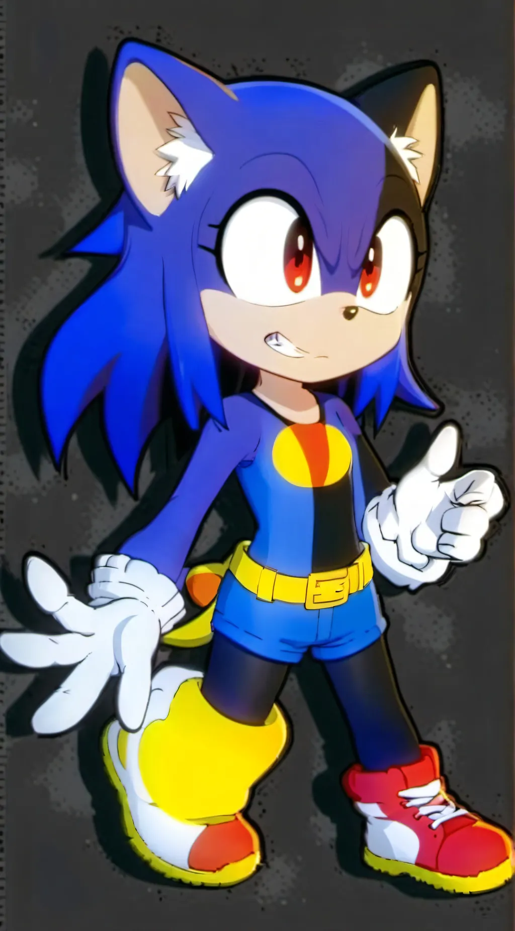 ai character: sasha the hedgehog background