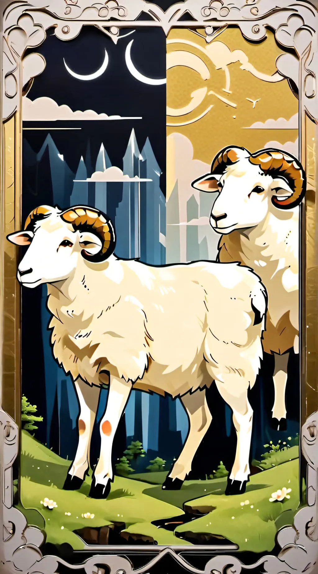 ai character: Sheep background