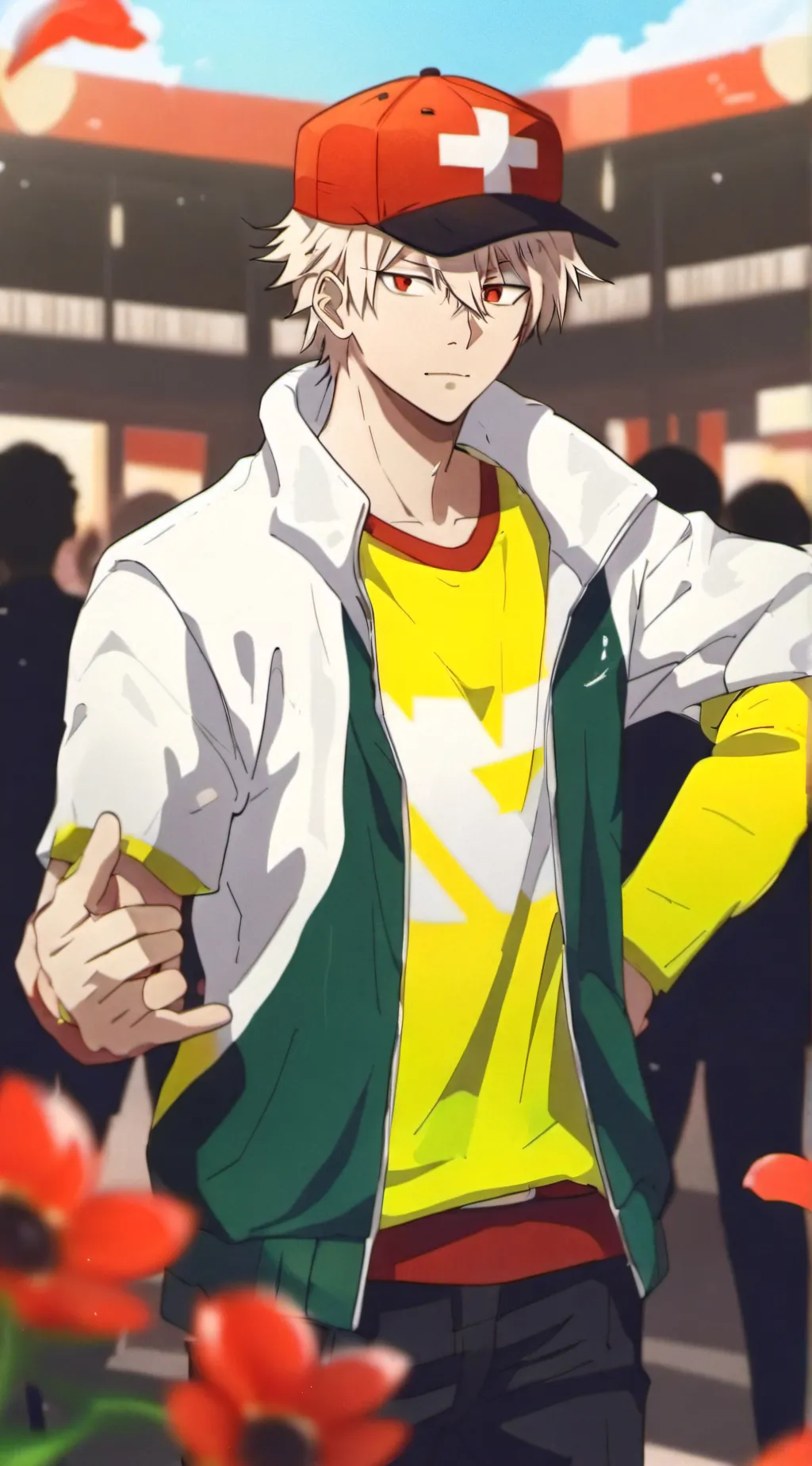 ai character: Bakugo Katsuki  background