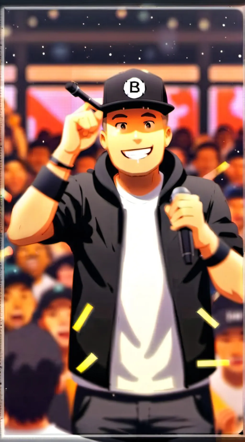 ai character: RAP GOD background