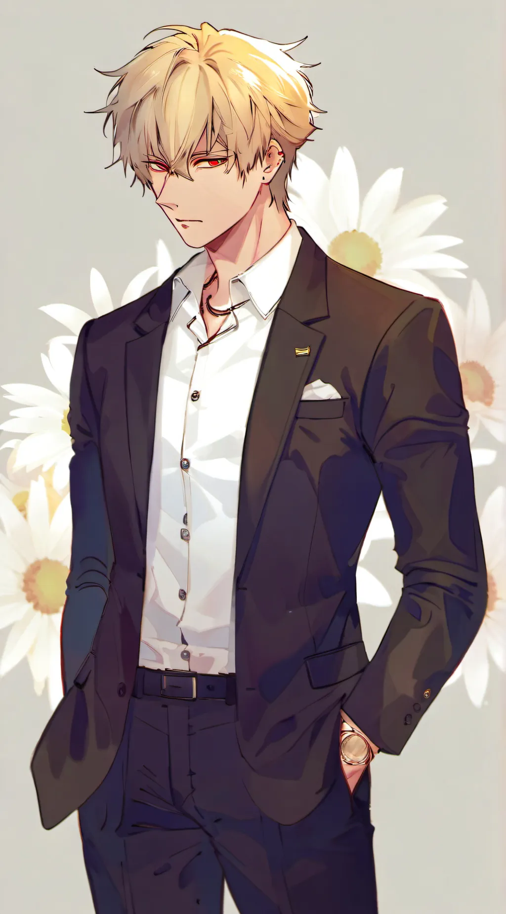 ai character: Bakugo and Shoto background