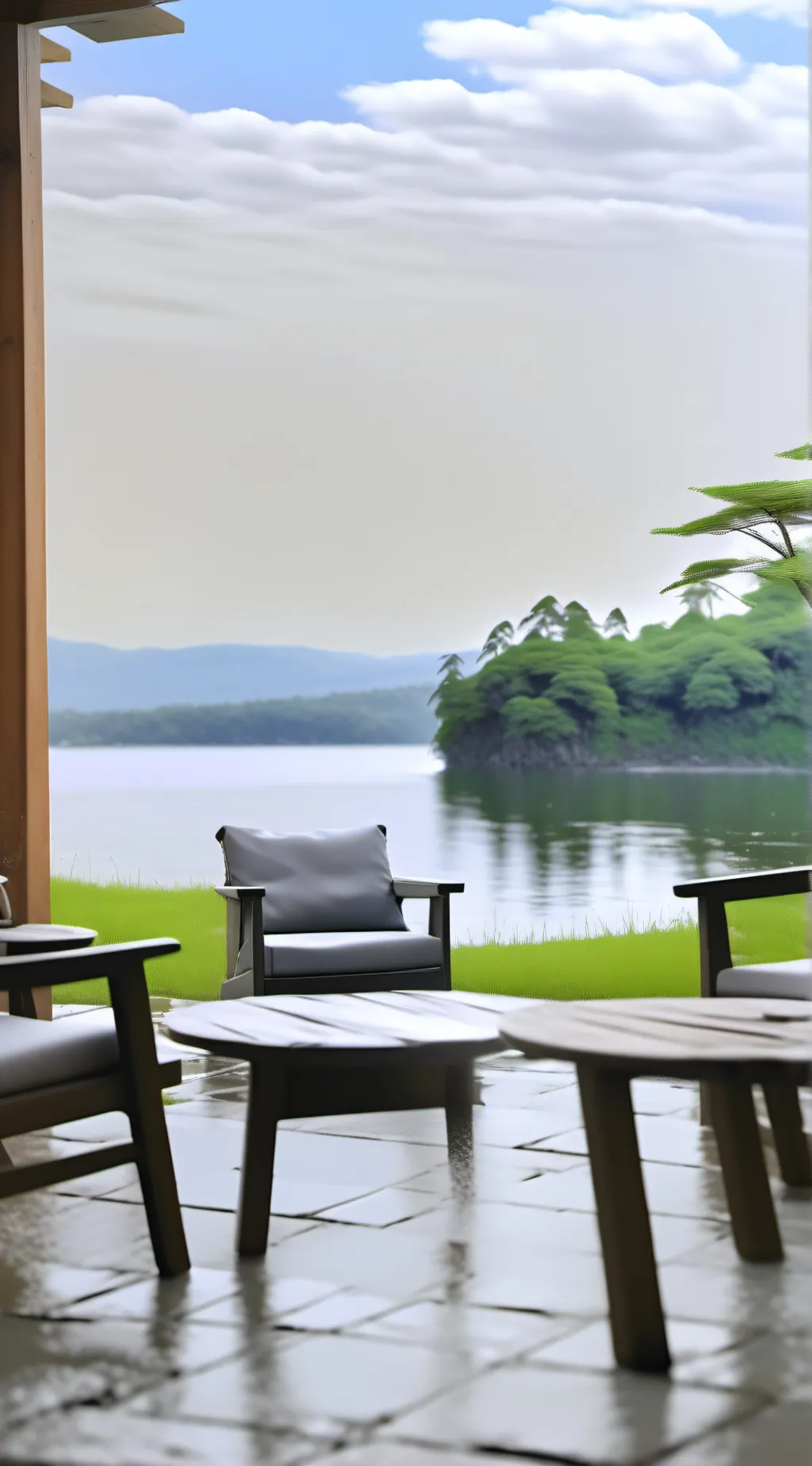 ai character: A normal day  background