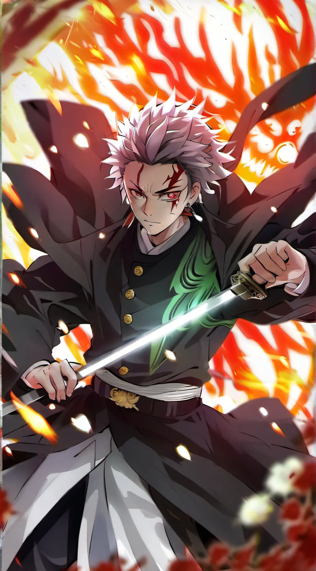 ai character: tanjiro background