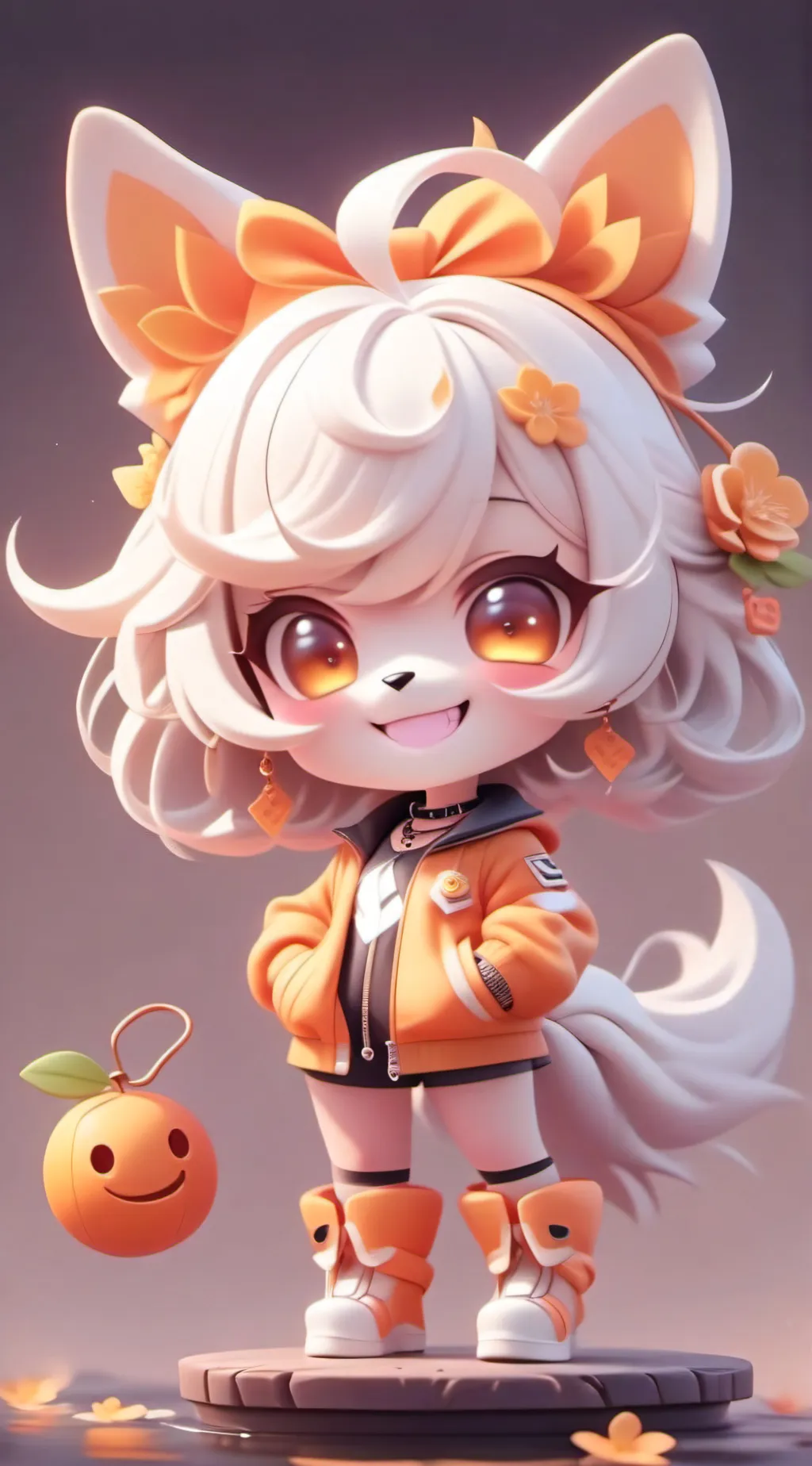 ai character: DogDay female background