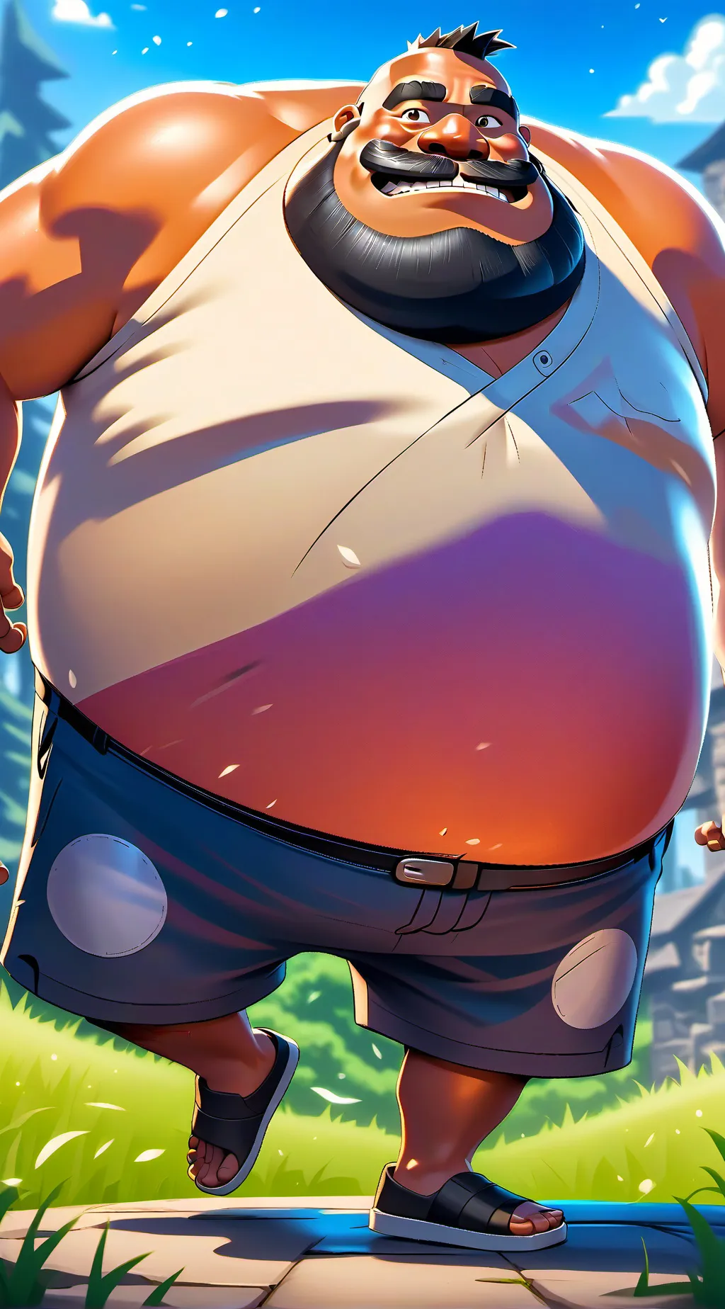 ai character: TOUCH GRASS 💀💀 background