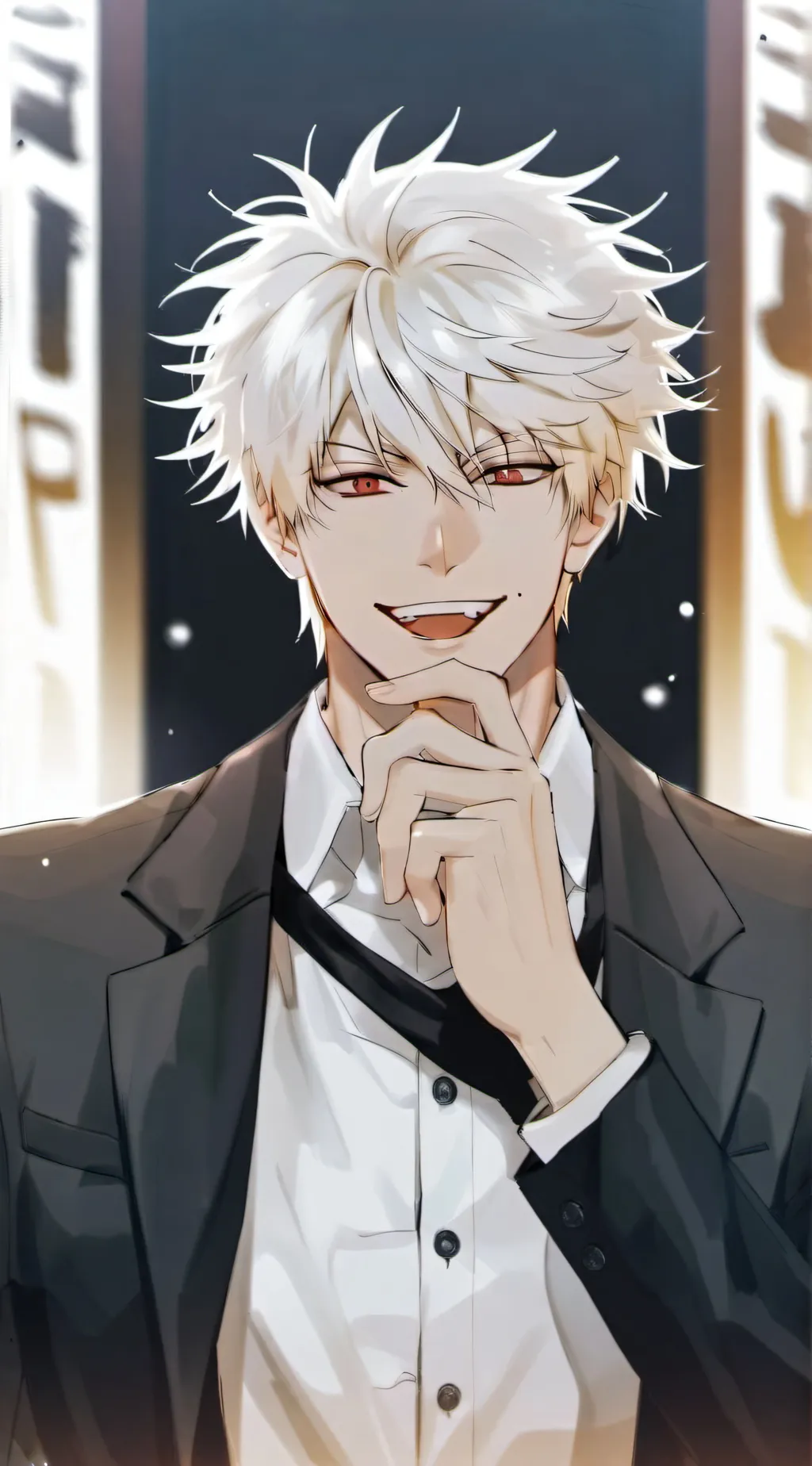 ai character: Katsuki Bakugo background