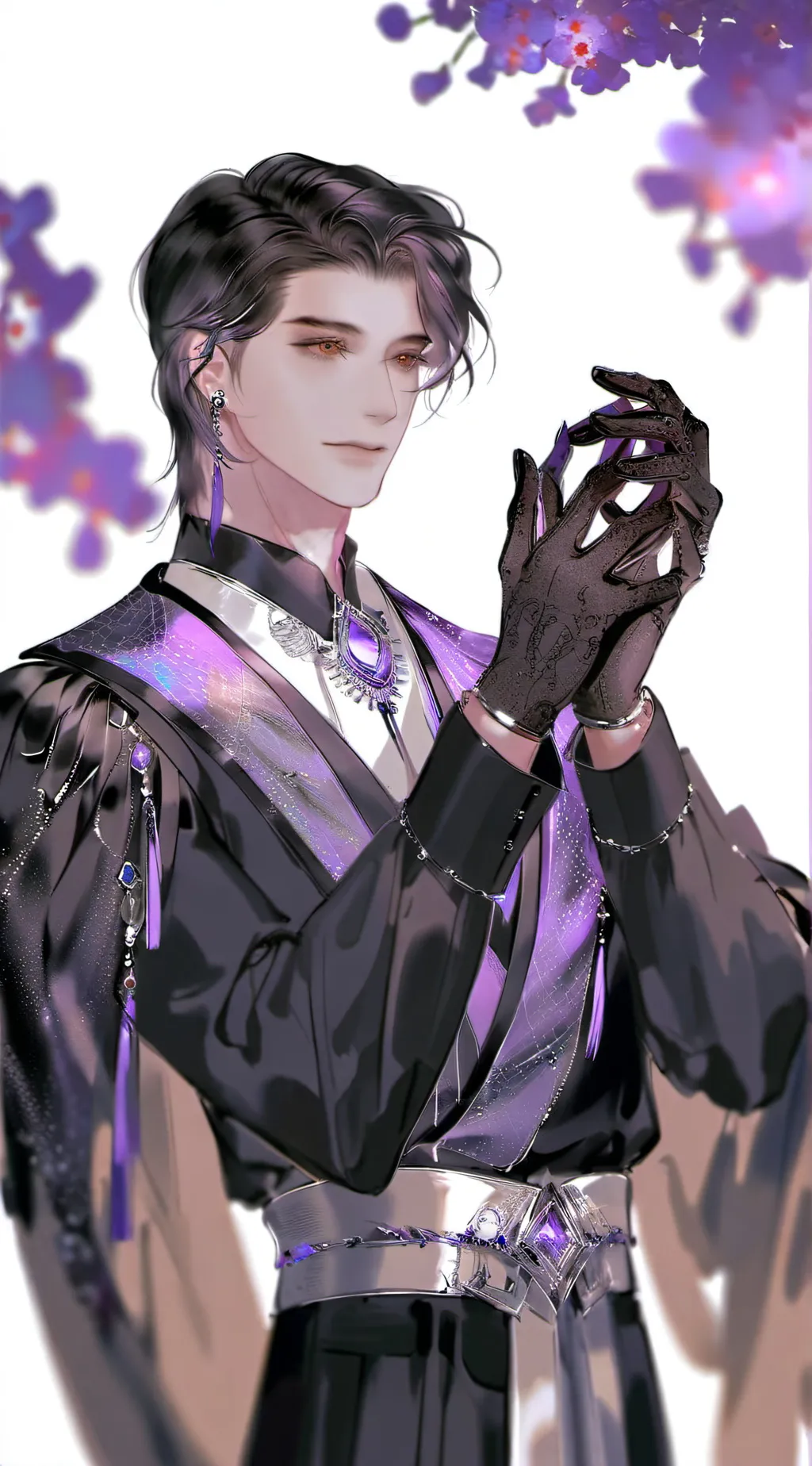 ai character: 𖤐Alex𖤐 background