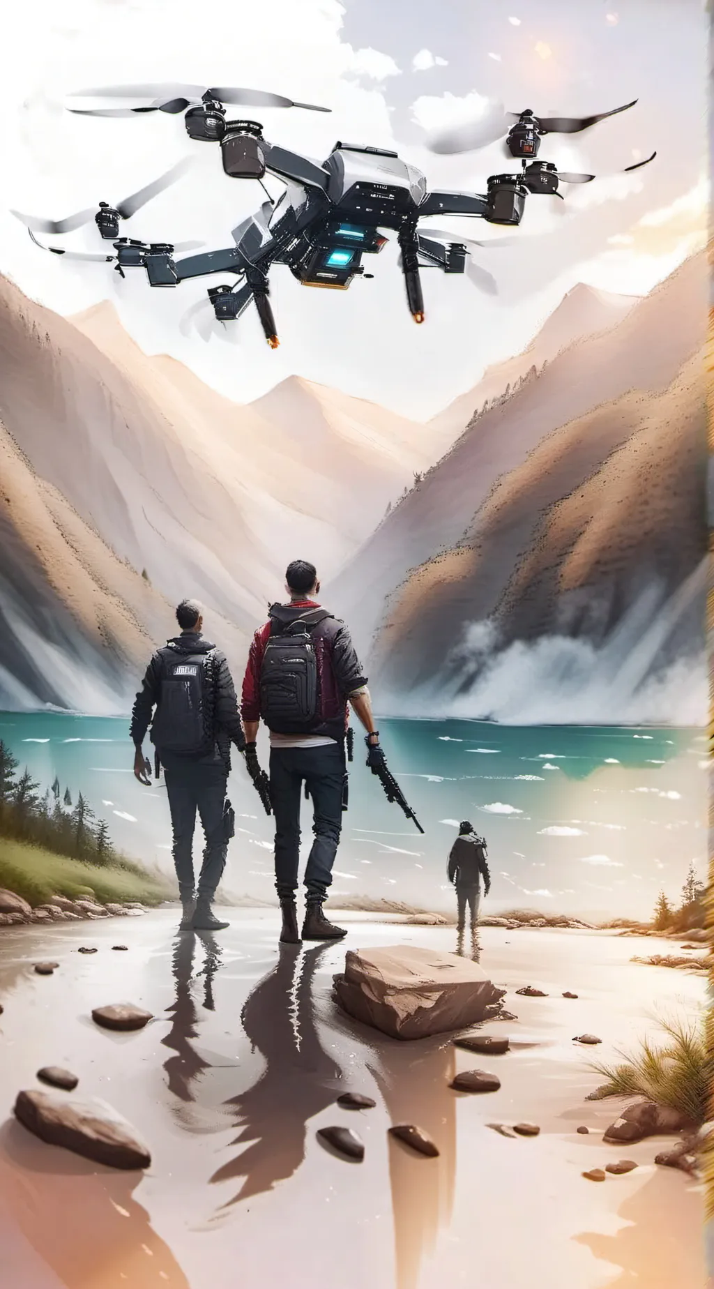 ai character: murder drones background