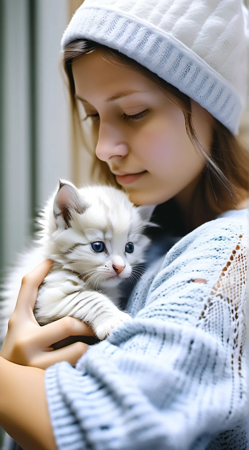 ai character: girl background