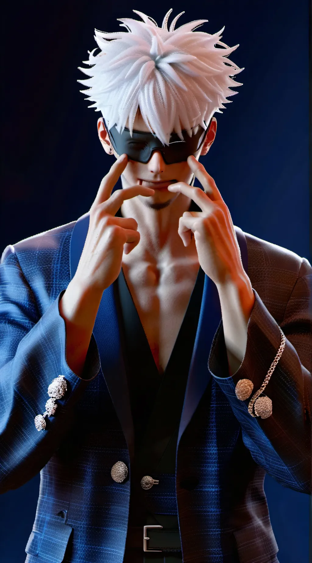 ai character: gojo sataru background