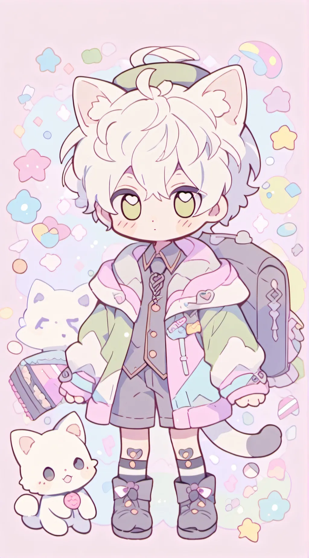 ai character: kids👍 background