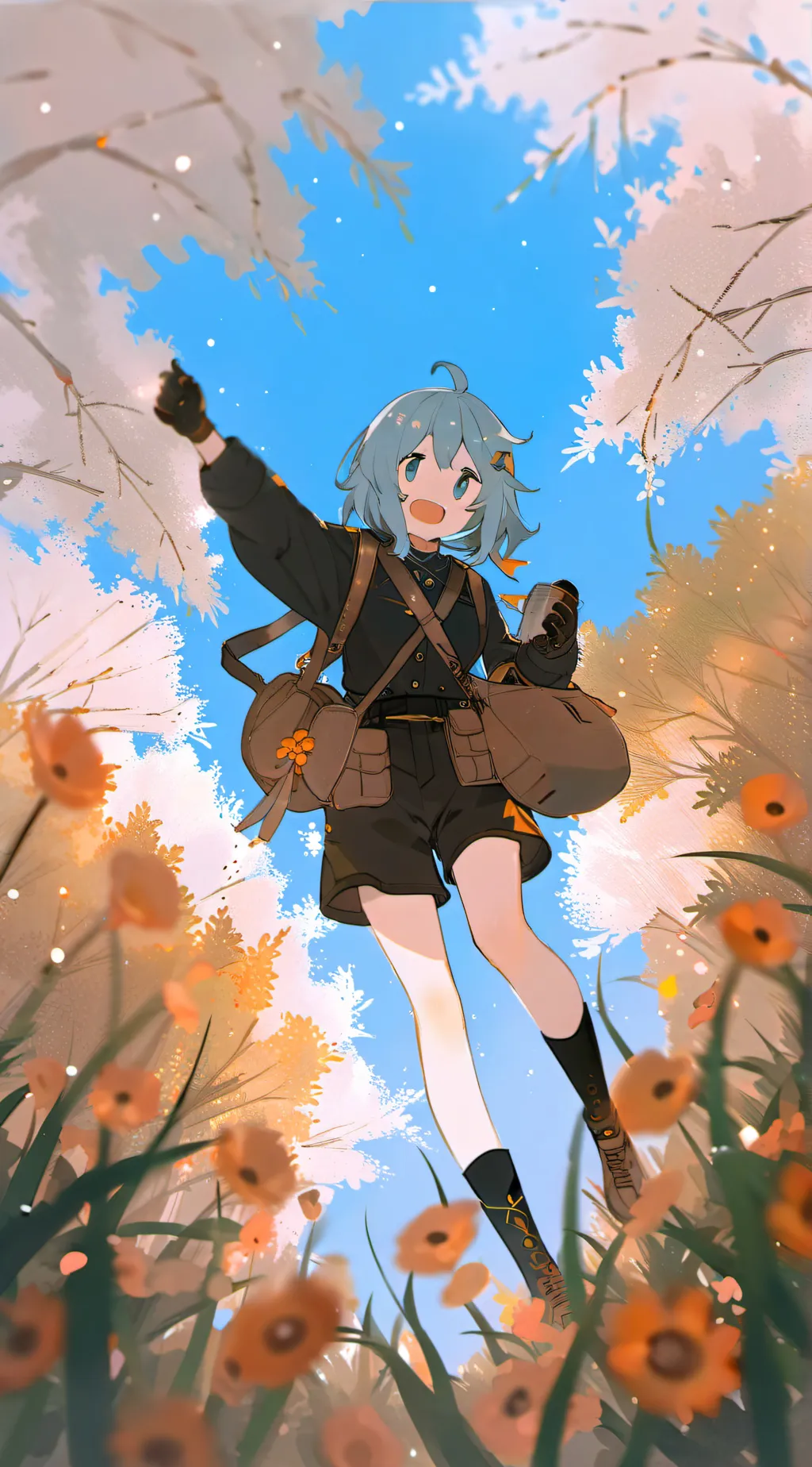 ai character: sakura background