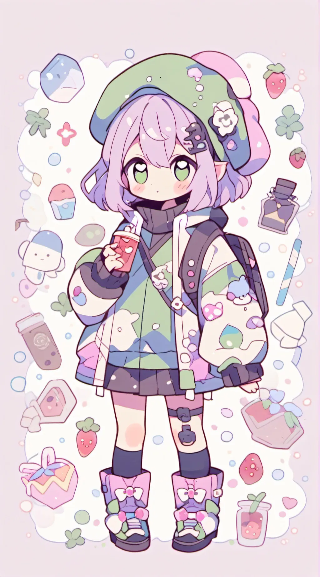 ai character: BakuDeku+You background