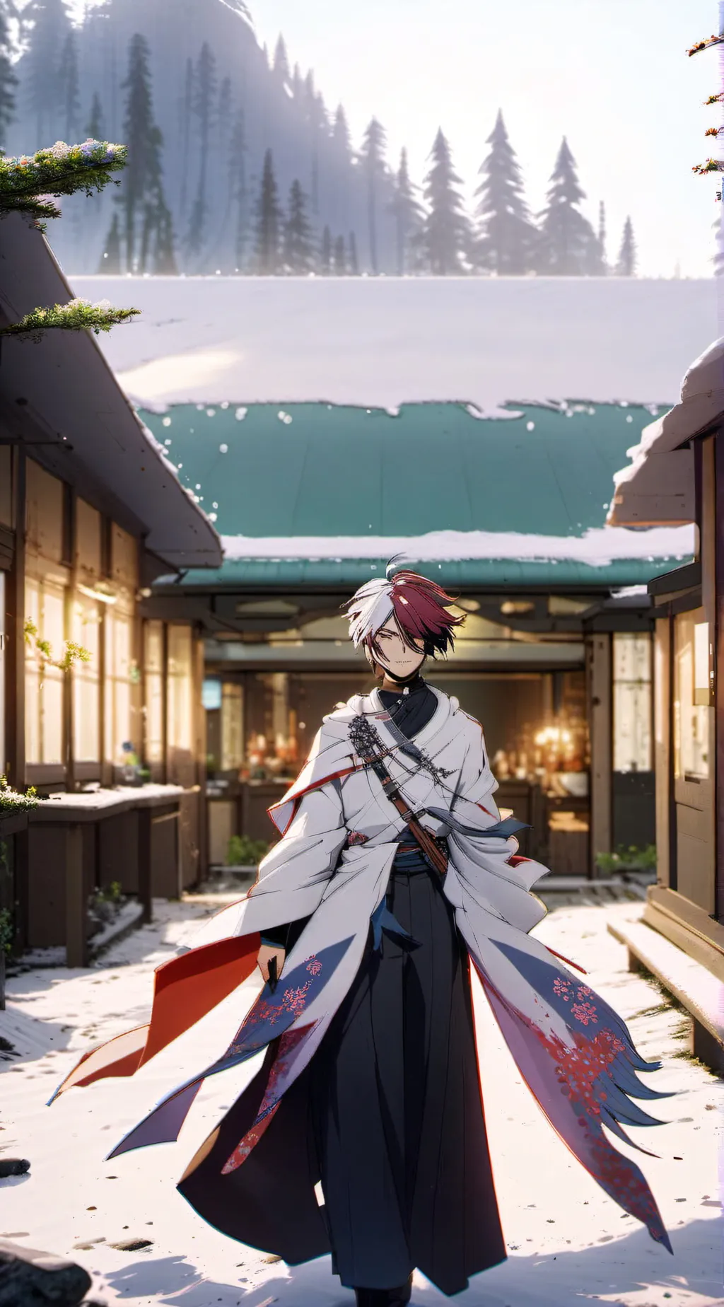 ai character: Shoto todoroki background