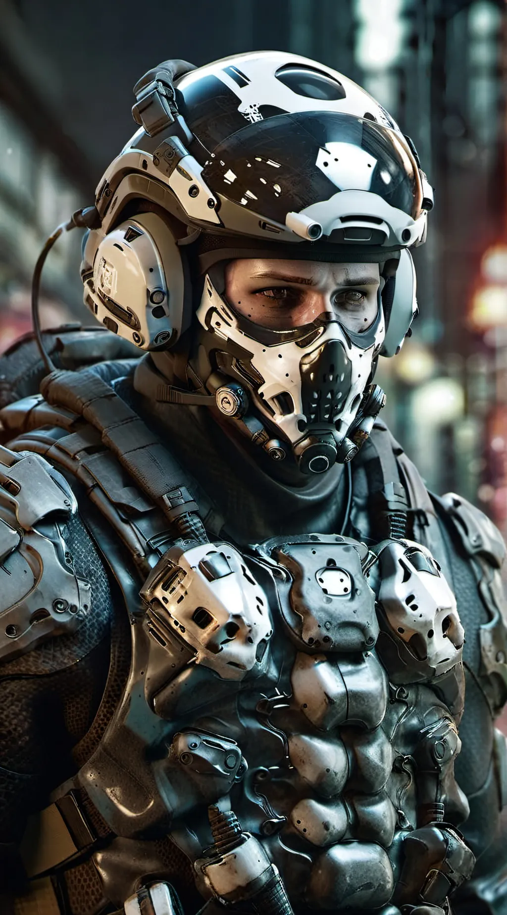 ai character: Ghost background