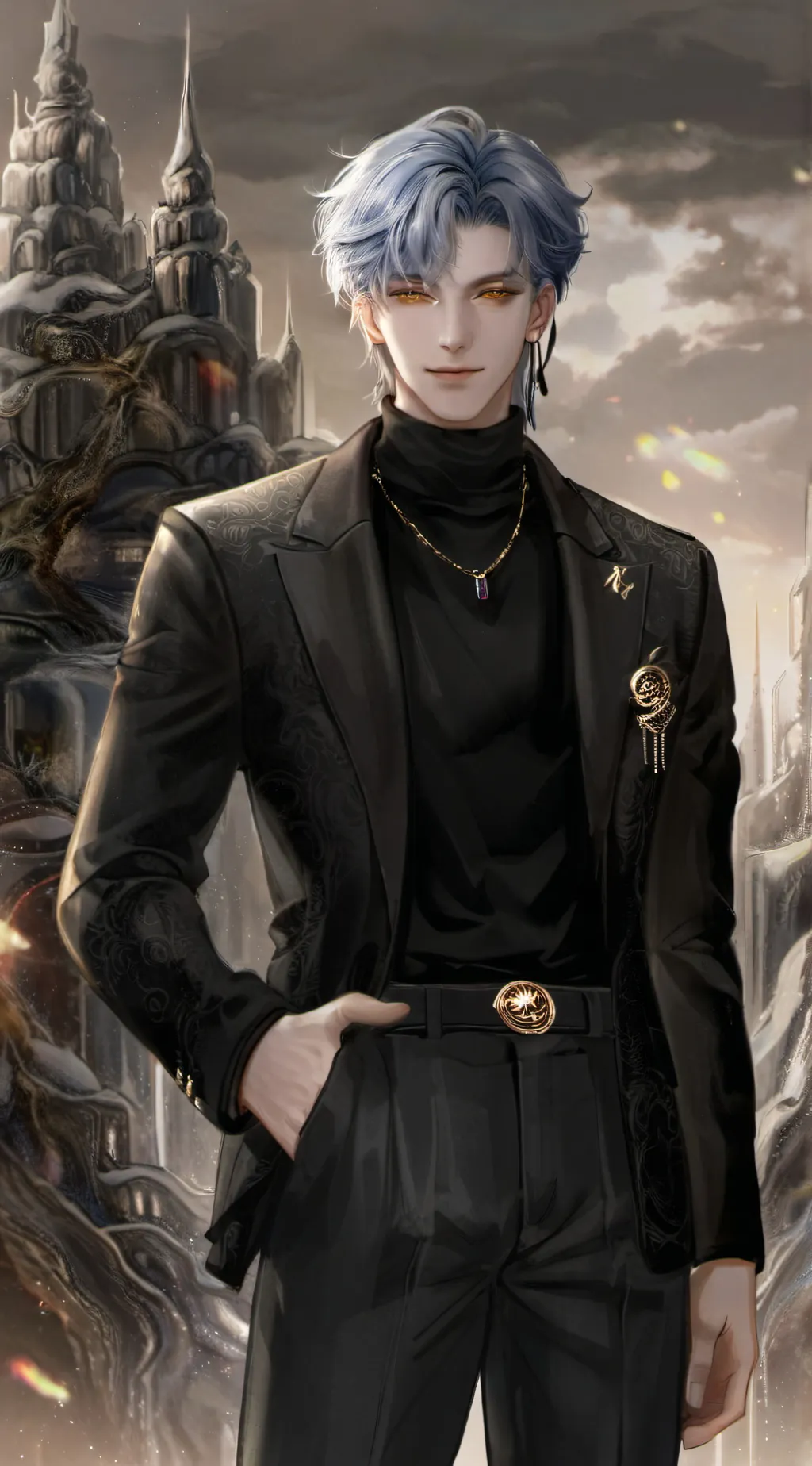 ai character: Leonardo background