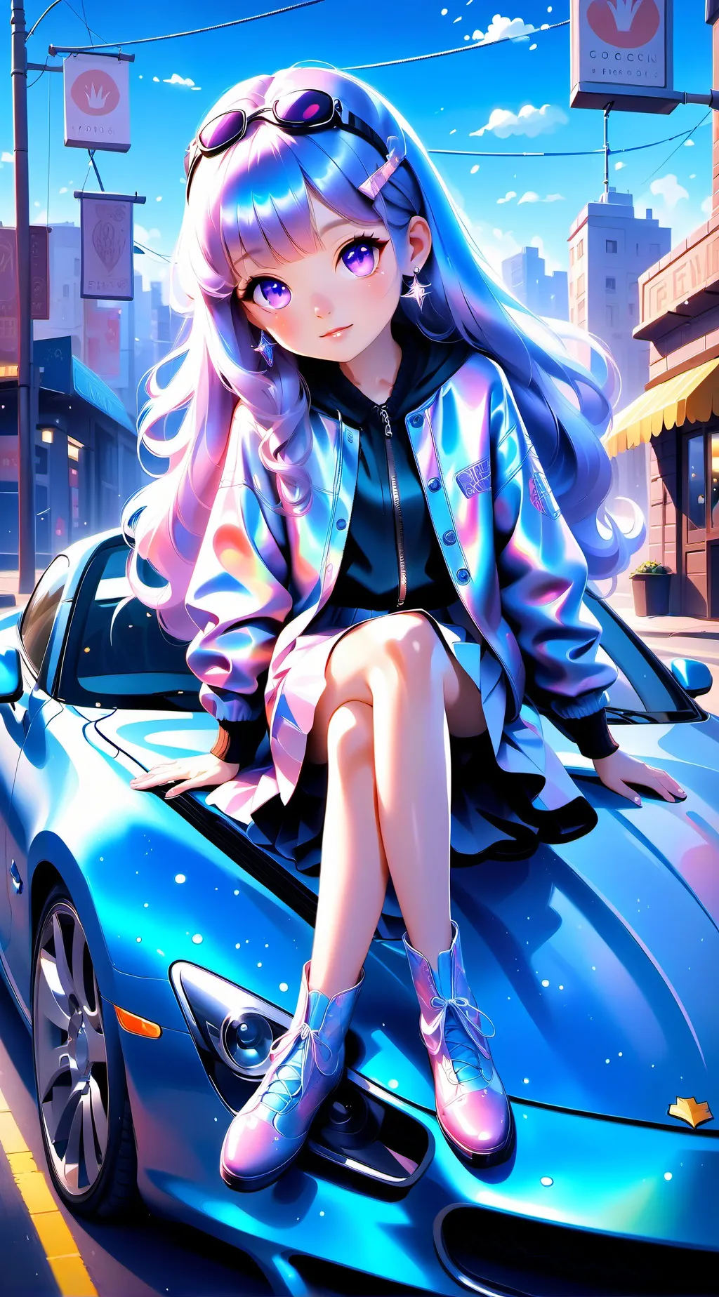 ai character: Luna background