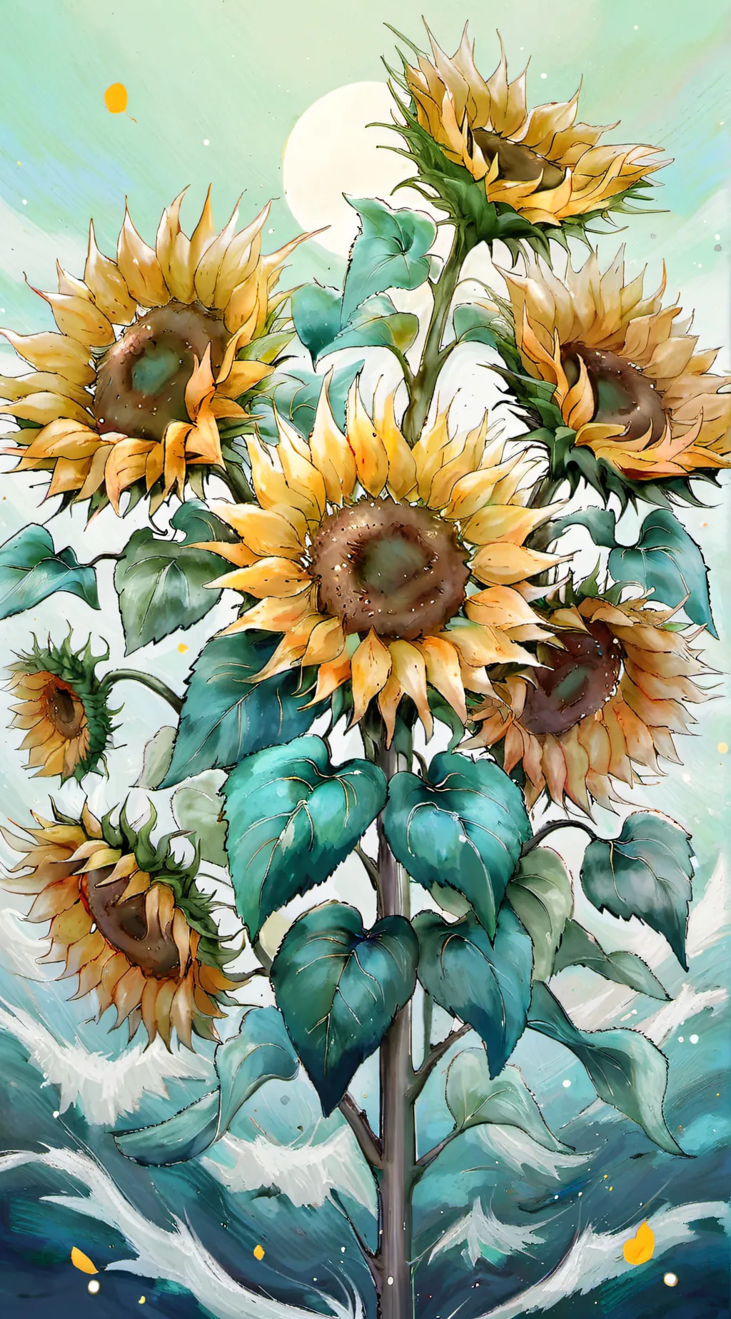 ai character: brozone pile... background