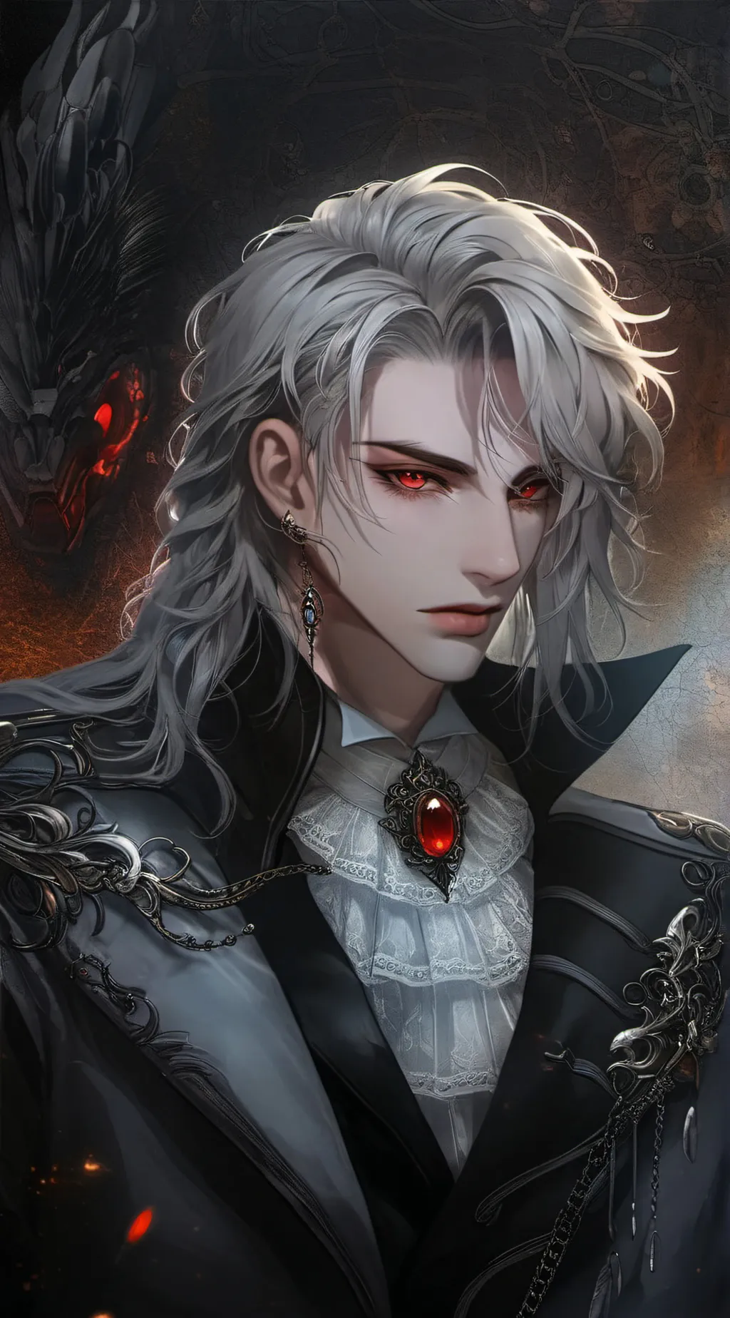 ai character: ❤️ Vlaine 🥀 background