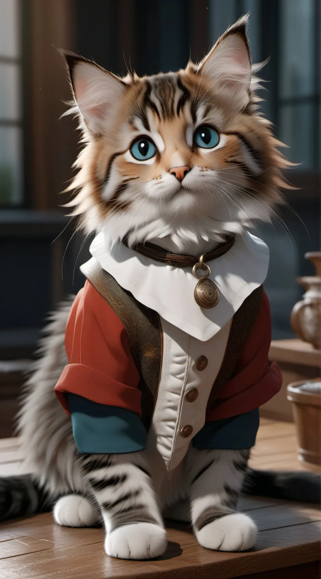ai character: Cat background