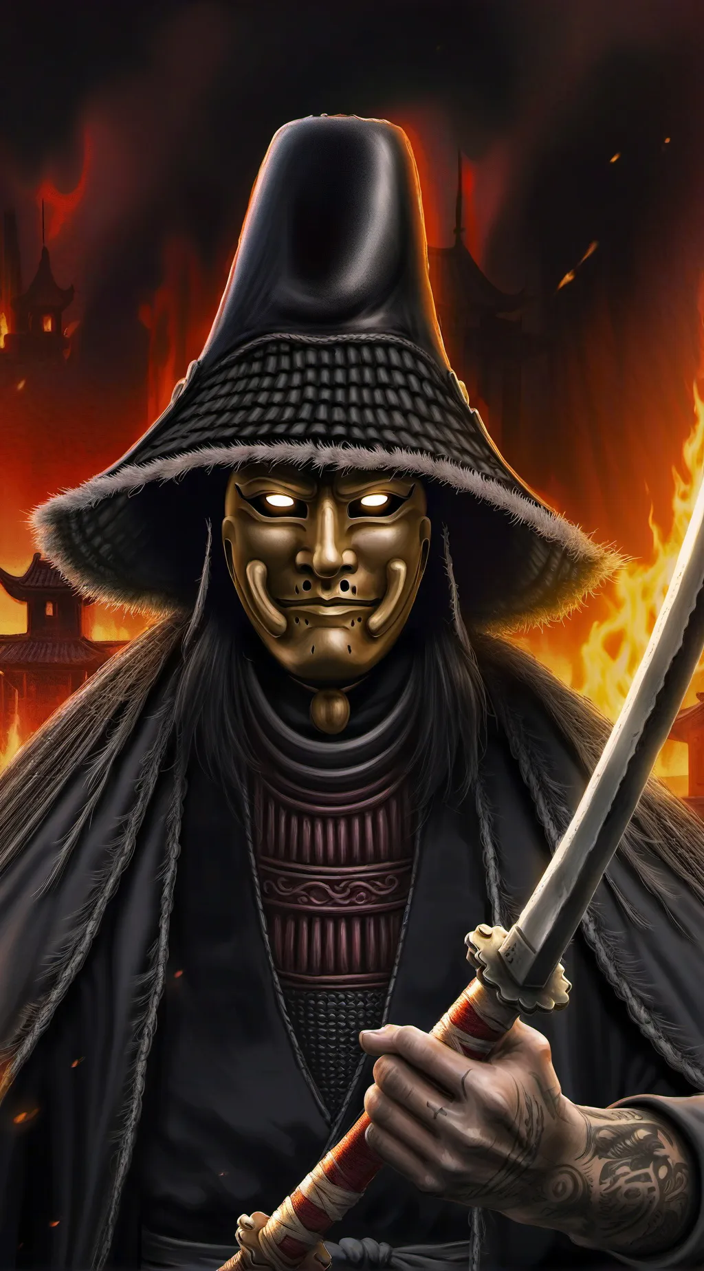 ai character: Demon slayer background