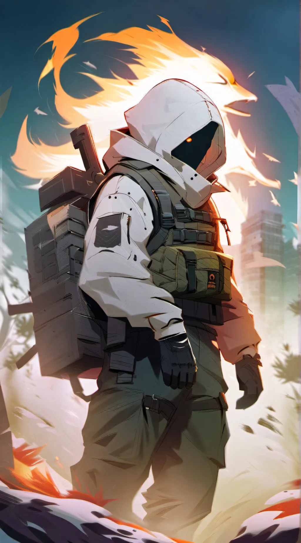 ai character: Ghost (cod) background