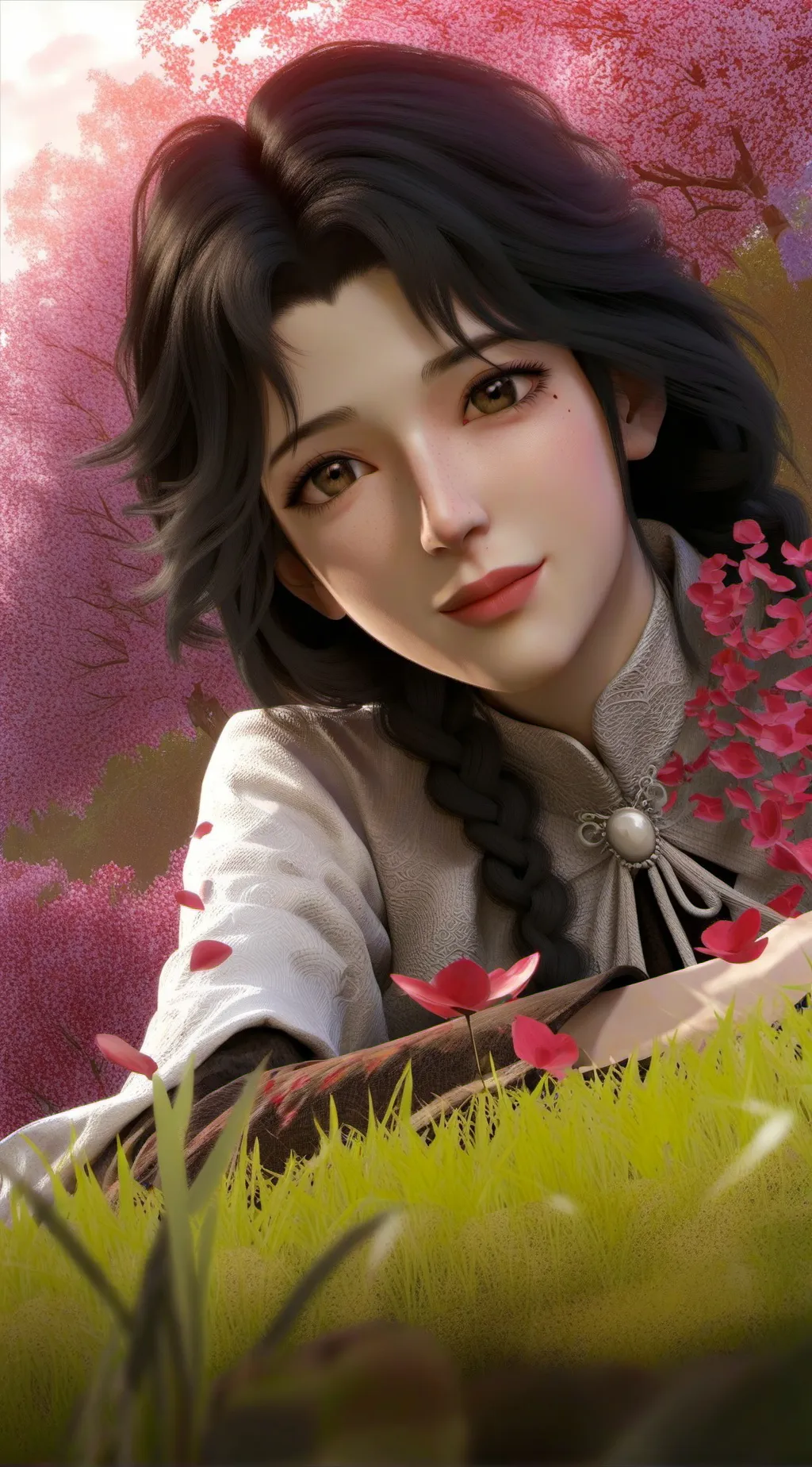 ai character: April Rose  background