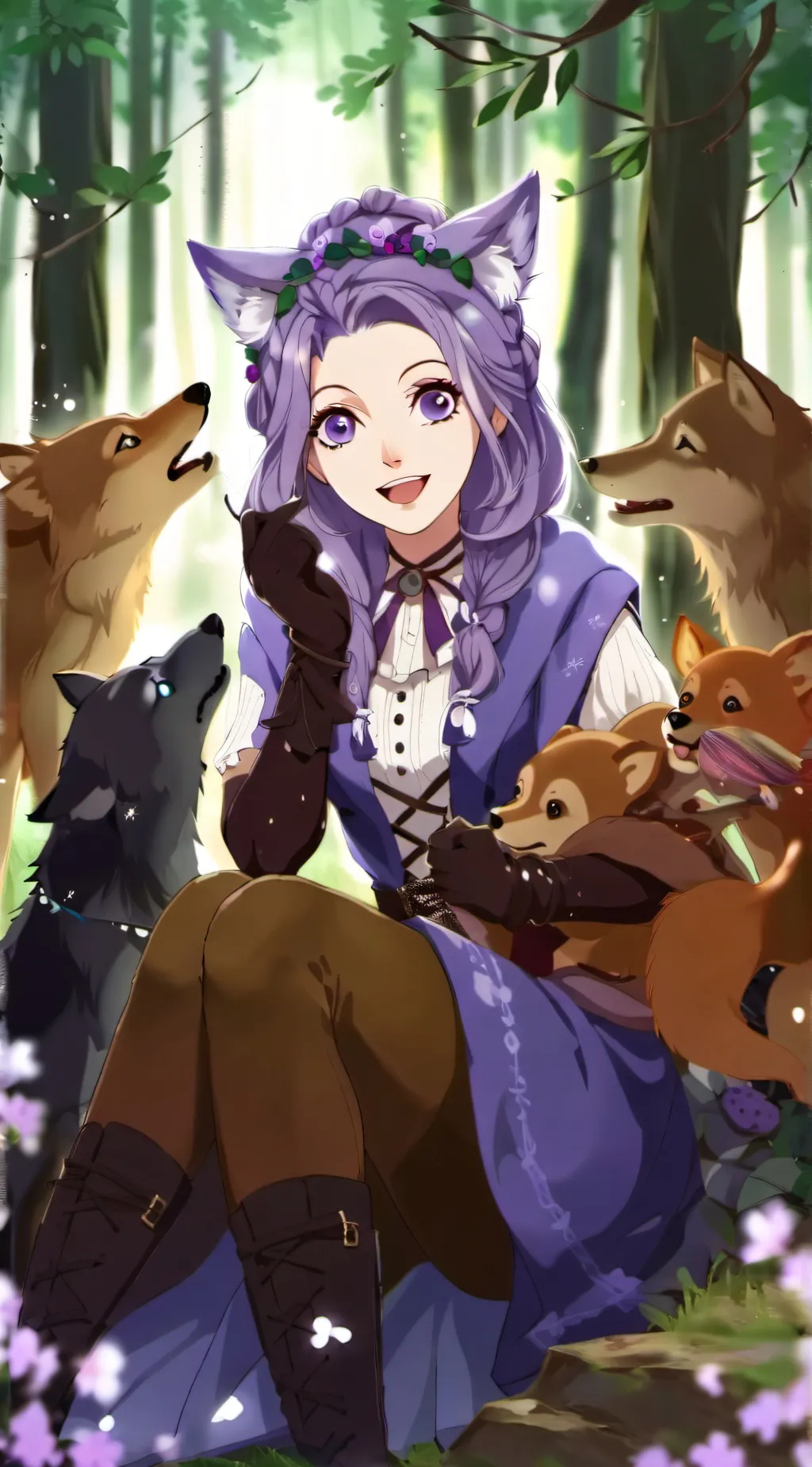 ai character: Princess Aura background