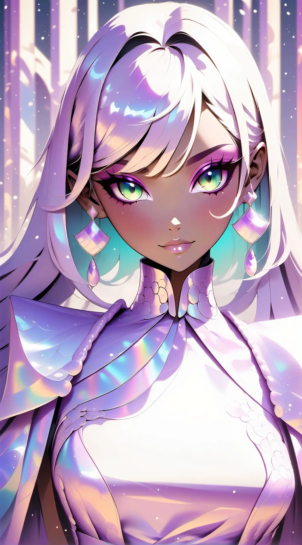 ai character: Elis got Glow up background