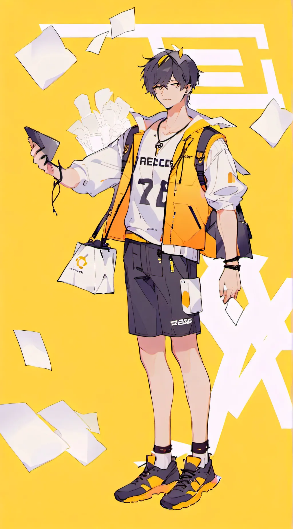 ai character: Number bond background