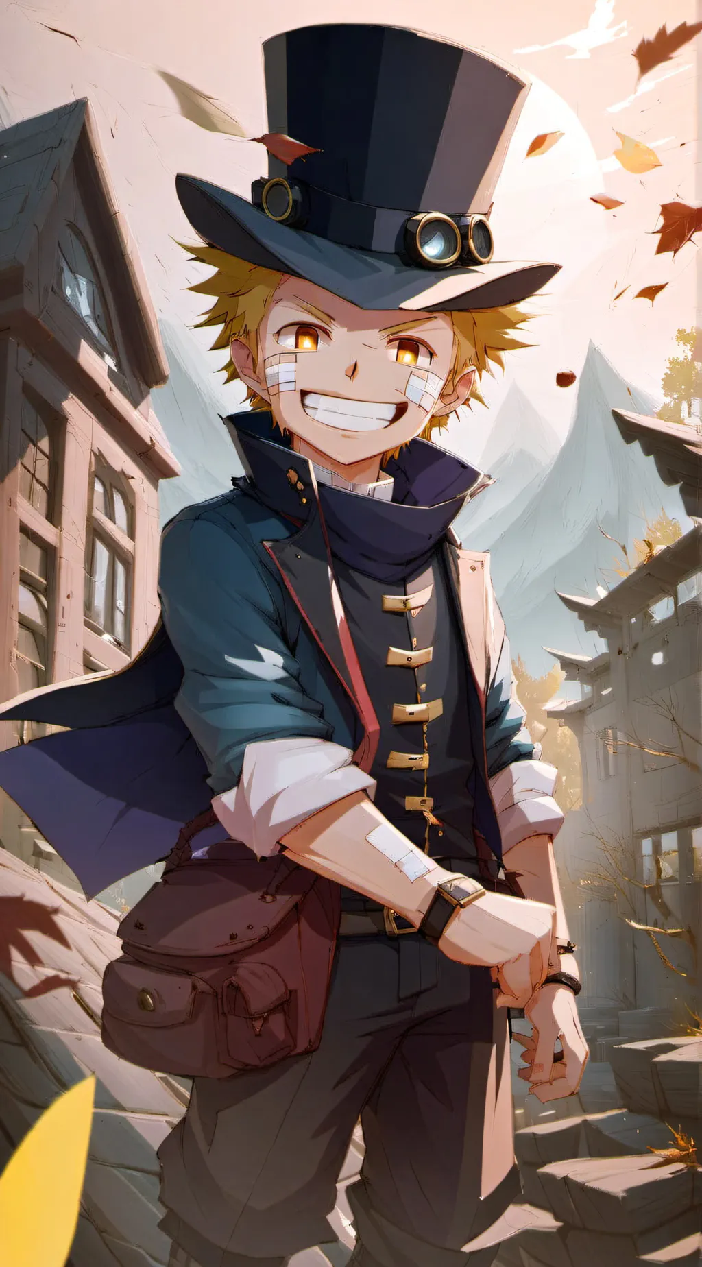 ai character: Sabo (kid) background